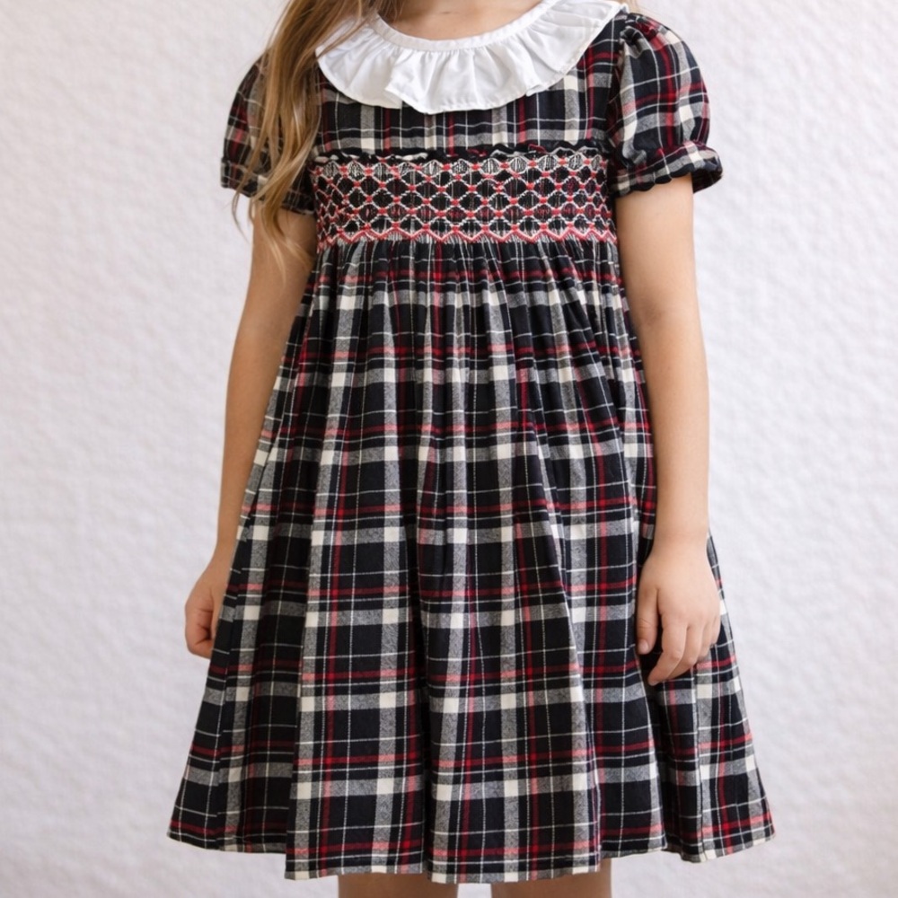 NEW Edgehill Collection Plaid Dress with White Collar